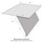 Верхний капельник (Карнизный свес 50мм, с водосточным желобом)Топ Фальц